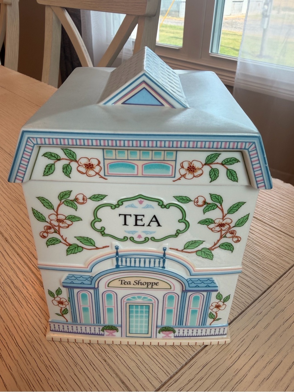Lenox Village Tea Canister